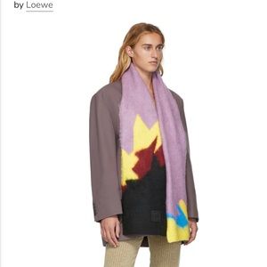 Loewe Pink Intarsia Knit Scarf Brand new!